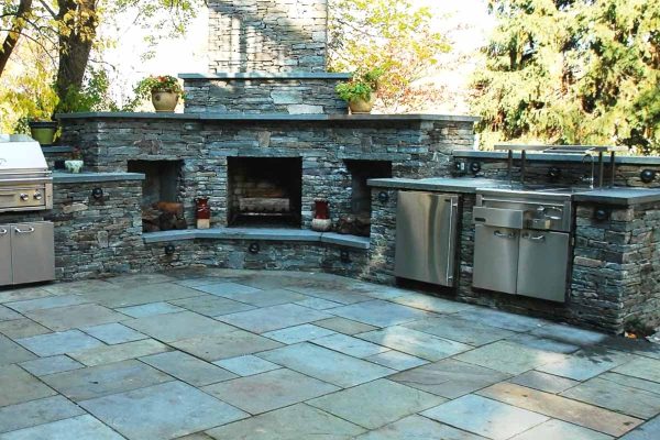 Outdoor kitchen and patio build in Lindenhurst, Suffolk County