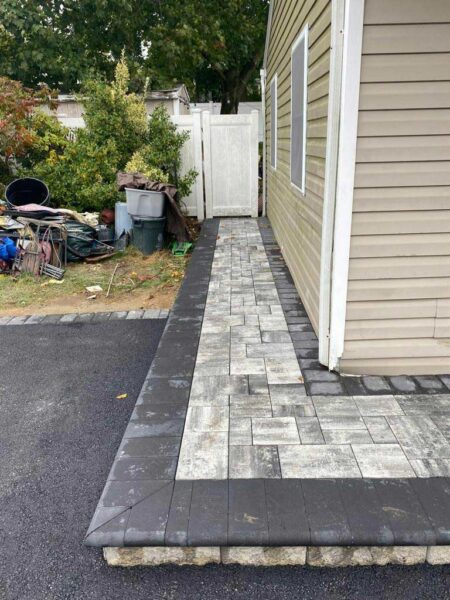 Paved Path And Asphalt Drive