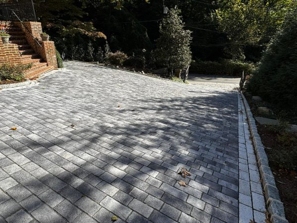 Our asphalt pavers working in Rocky Point